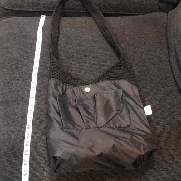 THE SAK- Black Woven 5 Pocket Shoulder Bag - Picture 13 of 14